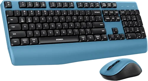 Vista 11 de seenda COE200 Combo de teclado y mouse Bluetooth inalámbricos con Negro