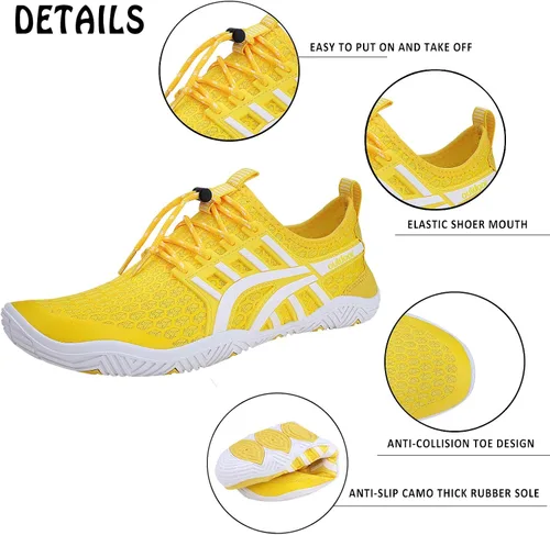 Vista 2 de Wyhan - Zapatos de agua para hombre y mujer secado rápido calcetines acuáticos zapatos de buceo para playa natación surf piscina yoga viajes al aire