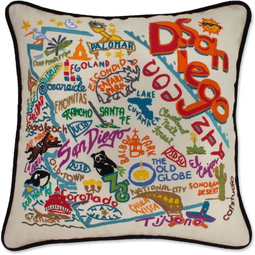 Vista 21 de Catstudio Portland (Oregon) - Almohada decorativa bordada