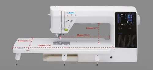 Vista 2 de Juki HZL-NX7 Máquina de coser y acolchar de brazo largo de próxima