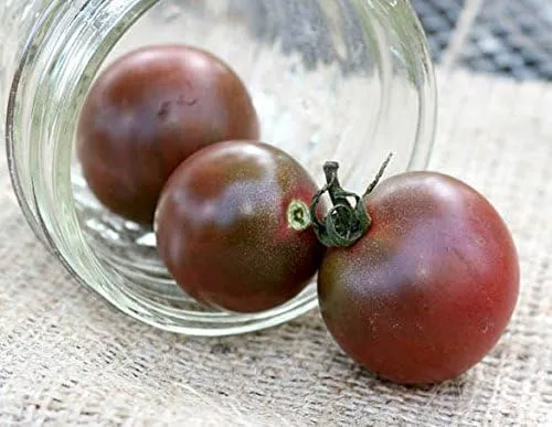 Vista 2 de Paquete de semillas prémium de tomate de cereza negra para plantar