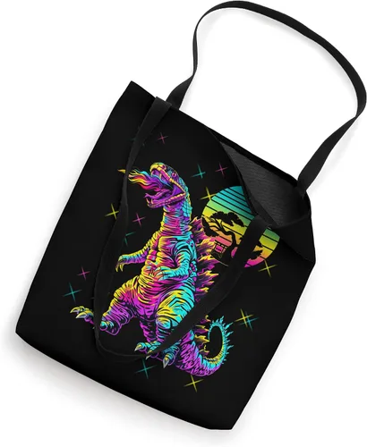 Vista 2 de Cool Streetwear synthwave 80s 90s retro anime snakezilla Tote Bag