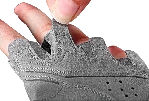 Vista 6 de CATEYE - Guantes de ciclismo clásicos reflectantes de dedo corto
