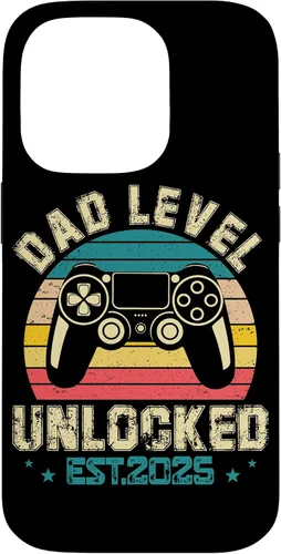 Vista 17 de iPhone XR Dad Level Unlocked EST.2025 Retro Style Case