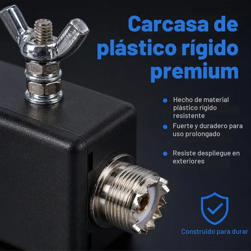 Vista 3 de Balun para antena de alimentación final - Balun 1:9 adecuado para antena de onda corta, estación exterior y muebles