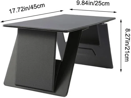 Vista 6 de Soporte para computadora portátil, soporte de escritorio plegable y ligero, bandeja para cama, soporte para tableta, elevador