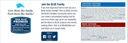 Vista 8 de Blue Buffalo Homestyle Recipe - Alimento húmedo natural para perros adultos, paquete variado de pollo y carne de res, lata de 12.5 onzas