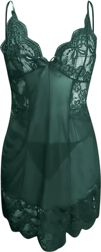 Vista 5 de Sexy Lingerie for Women, Womens Nightwear Sets Mesh Slip Chemise Lace Thong Babydolls Roleplay Hot Exotic Sleepwears
