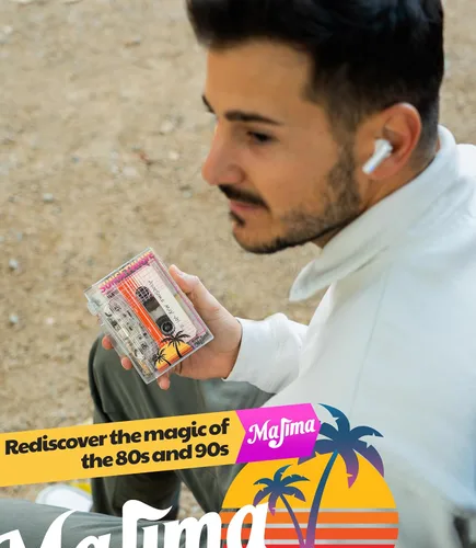 Vista 8 de Reproductor de cassette Bluetooth con radio FM, diseño portátil transparente, regalo de audio retro, compatible con alimentación USB o pilas AA