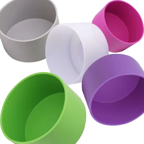 Vista 12 de 5 fundas de silicona para botella, protector inferior compatible con Stanley/Hydroflask/Iron Flask/Simple Modern, 2.9-3 pulgadas de ancho inferior