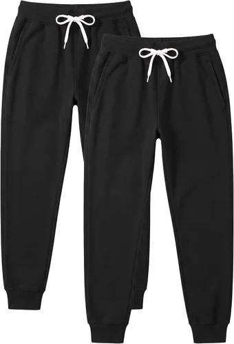 Vista 27 de Southpole, 1570 - Pantalones deportivos básicos tipo jogger de forro polar para hombre Negro
