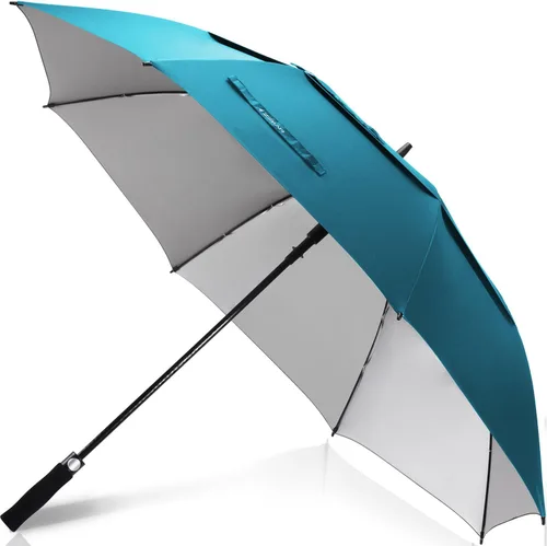 Vista 8 de ZEKAR Sombrilla de golf grande ventilada de 54 pulgadas, 62 y 68 pulgadas, resistente al viento, sombrilla para patio, protección solar y lluvia