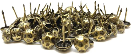 Vista 27 de DMSE – Tamaño mayorista 7/16" diámetro (0.433 in) hardware tapicería muebles decorativos Pulgar tachuelas clavos clavos 1000