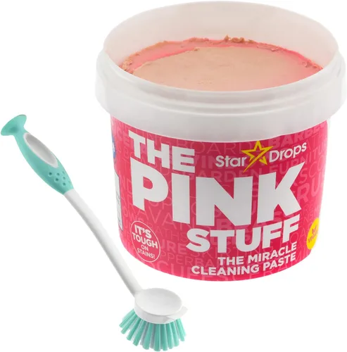 Vista 2 de The Pink Stuff - La pasta de limpieza multiusos Miracle con un cepillo de limpieza profunda Good Grips (crema y cepillo)