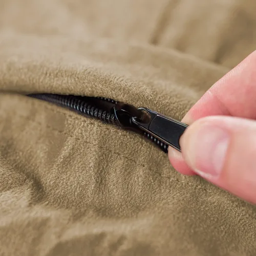 Vista 5 de Sillón tipo puf grande de Chill Sack, con espuma viscoelástica y funda de microfibra suave, 3 pies, Microfibra