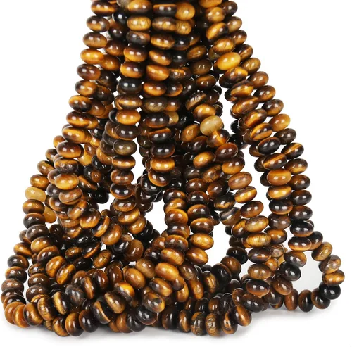 Vista 19 de CAI YI MING, cuentas 2x4mm naturales en forma de rondelle – Espaciadores de gemas sueltas para hacer joyas DIY (Amazonita)