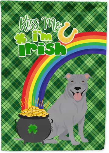 Vista 128 de Caroline's Treasures WDK4731GF - Bandera decorativa para jardín del día de San Patricio, color negro y tostado, Airedale Terrier, para jardín