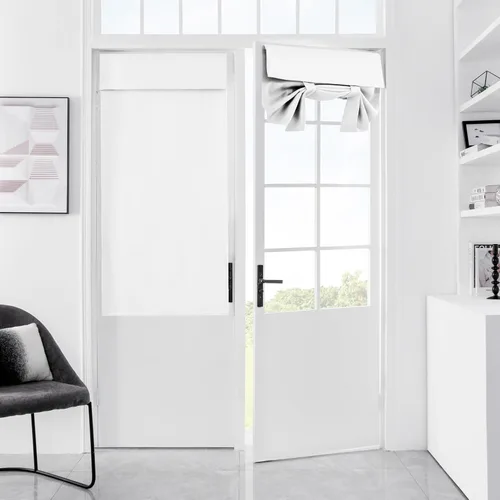 Vista 8 de Cortinas para puerta de aula, cortina de ventana con protección total de privacidad, panel de ventana opaco sólido, para puertas de vidrio, puertas