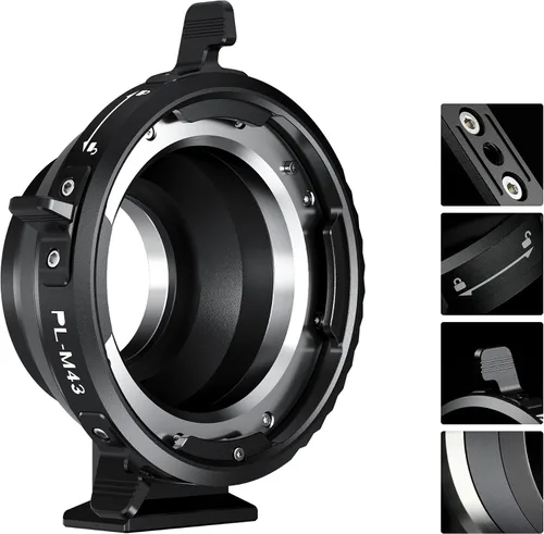 Vista 14 de VILTROX Adaptador de lente PL-L, anillo convertidor de lente de cámara, anillo adaptador compatible con lente PL a cámara de montaje en L Panasonic