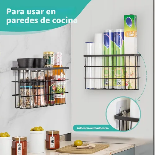 Vista 7 de 2 unidades de organizador para puerta de gabinete, organizadores de tapa autoadhesivos para cajas de almacenamiento dentro del gabinete, organizador