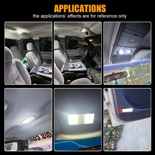 Vista 6 de EBAIFUN Kit de 14 luces LED blancas para interiores, compatible con Chevrolet Chevy Silverado y GMC Sierra 1999 2000 2001 2002 2003 2004 2005 2006