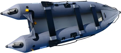 Vista 5 de BRIS Bote inflable de 14.1 pies Kayak inflable 3 persona Kayak canoa pesca poonton barco