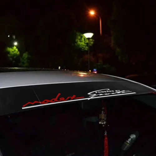 Vista 4 de Adhesivos de vinilo personalizados para parabrisas de automóviles