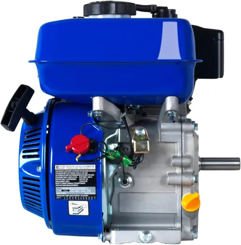 Vista 3 de DuroMax XP7HP 208cc - Motor multiusos de arranque de retroceso a gasolina, aprobado por 50 estados, XP7HP, azul