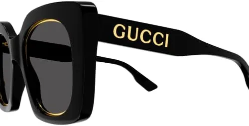 Vista 4 de Gucci GG1151S - Gafas de sol con forma de ojo de gato + paquete con kit de gafas de lujo eSHADES, Negro