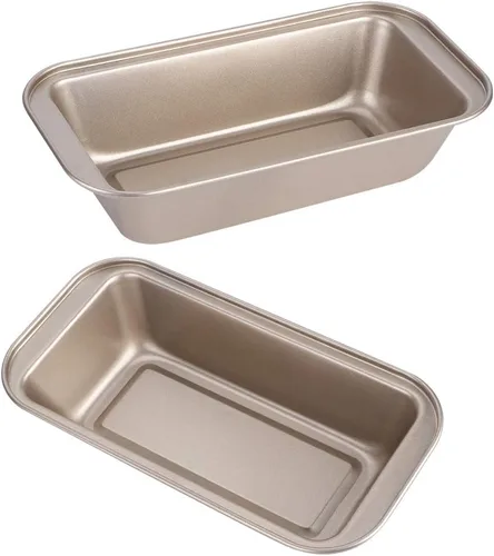 Vista 7 de Molde rectangular de 5.2 x 10 pulgadas, acero al carbono, antiadherente, pan, pastelería, utensilios para hornear para el hogar, cocina, panadería