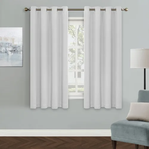 Vista 121 de MYSKY HOME Cortinas Aqua para Armario para Entrada Cortina Opaca para Puerta para Sala de Estar Cortina Oscurecedora de Habitación con Ojales