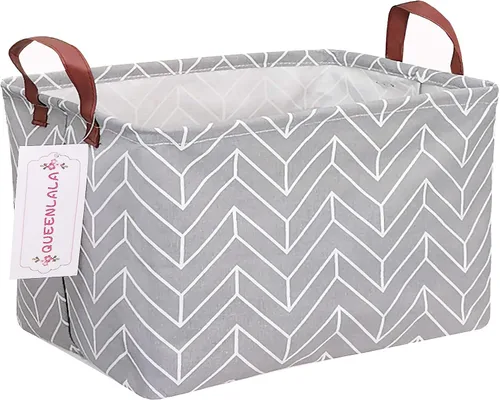 Vista 29 de QUEENLALA Cesta para la colada rectangular/Cesta para la ropa sucia plegable para habitación de niños, para organizar o almacenar, para juguetes