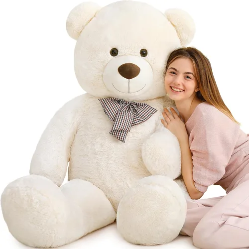 Vista 42 de MaoGoLan Oso de Peluche Teddy Gigante, Animal de Peluche Grande de Tamaño Real, 5 Pies, Suave y Esponjoso Gran Regalo de Oso Teddy para Baby Shower