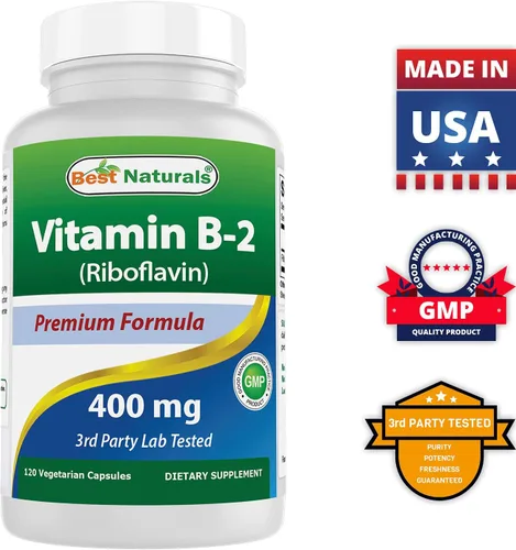 Vista 7 de Best Naturals Vitamina B1 como mononitrato de tiamina 500 mg y vitamina B2 (riboflavina) 400mg