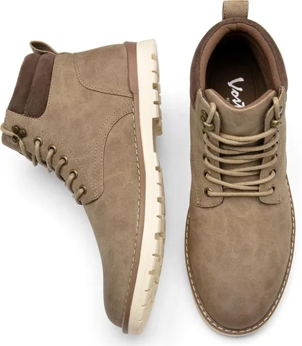 Vista 7 de Vostey Botas de senderismo impermeables para hombre, botas chukka casuales para hombres