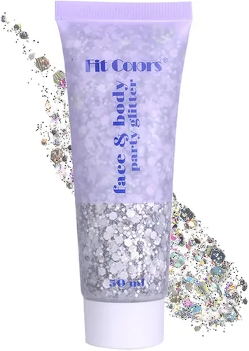 Vista 22 de Gel con purpurina para el cabello de cara y cuerpo azul para mujeres y niños, lentejuelas holográficas monocromáticas de sirena, maquillaje