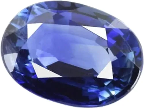 Vista 2 de RASAV GEMS - Zafiro azul natural de 0.280 x 0.201in, ovalado facetado, 1.02 quilates, piedras preciosas de zafiro azul 100% natural, zafiro