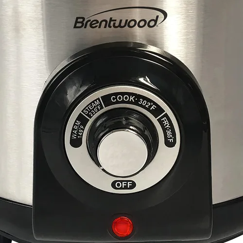 Vista 6 de Brentwood Freidora eléctrica y multicocina, 5.2 cuartos de galón, acero inoxidable