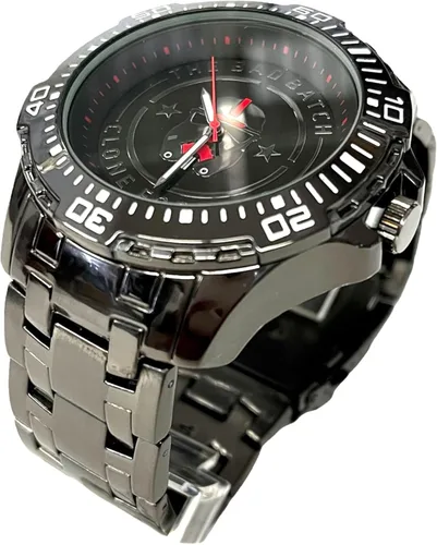 Vista 2 de Accutime Disney LucasFilm Star Wars The Bad Batch Gun - Reloj de pulsera analógico de cuarzo con eslabones de metal para niños niñas y niños