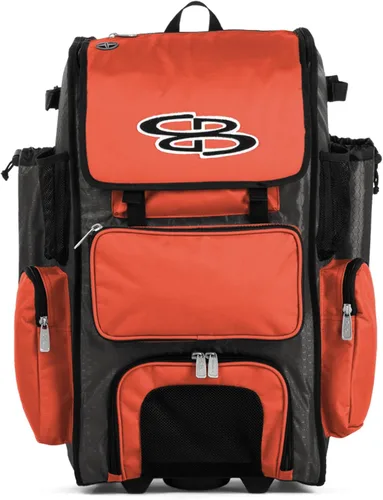 Vista 32 de Boombah Rolling Superpack - Bolsa para equipo de béisbol/sóftbol, varios colores, mango telescópico y capacidad para 4 murciélagos, versión