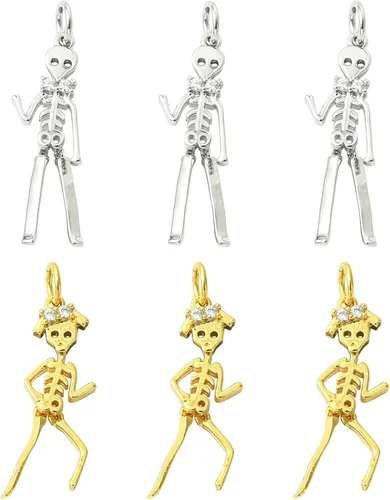 Vista 23 de Stiesy Dijes de latón dorado para hacer joyas, colgantes a granel para collares, pulseras, aretes, manualidades, Vidrio, Sin piedra preciosa