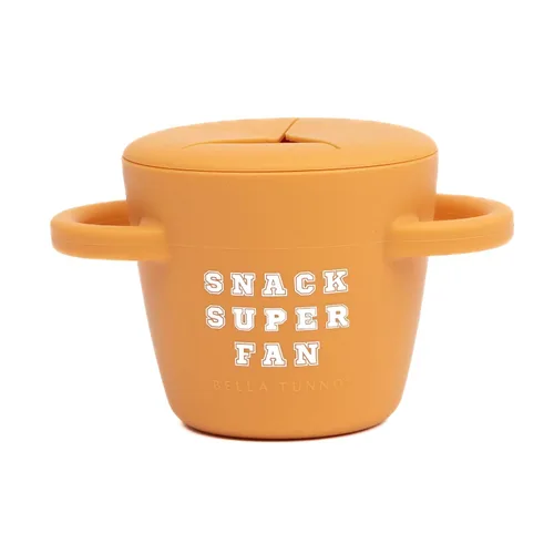 Vista 13 de Bella Tunno Happy Snacker - Vasos a prueba de derrames para niños pequeños y bebés, recipientes de aperitivos hechos de silicona sin BPA, apertura
