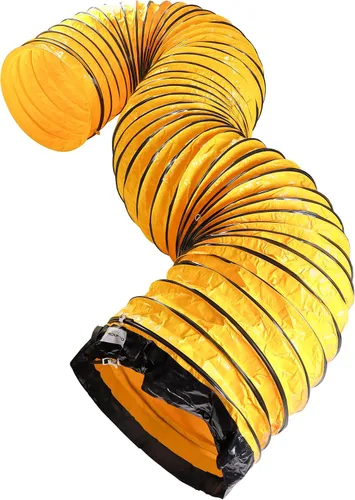 Vista 15 de MOUNTO Manguera flexible de conducto de PVC de 25 pies para ventilador de escape (8 pulgadas)
