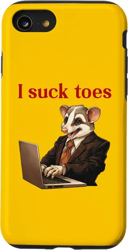 Vista 18 de Funda para iPhone 12 Pro Max Funny Feet Lover Lamiendo los dedos del pie Humor extraño I Chuck Toes