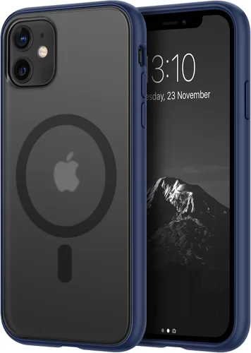 Vista 12 de TENDLIN Compatible con iPhone 11 Pro Funda translúcida mate con parte trasera dura de silicona suave cómoda (negro)
