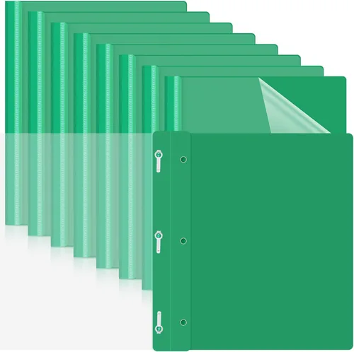 Vista 12 de Teling 48 portadas de informes frontales transparentes con puntas, carpetas de presentación de plástico de 3 puntas para currículum vitae