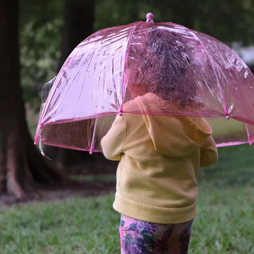 Vista 4 de Totes- Paraguas de burbujas transparente para niños con mango de fácil agarre 2236-PNK