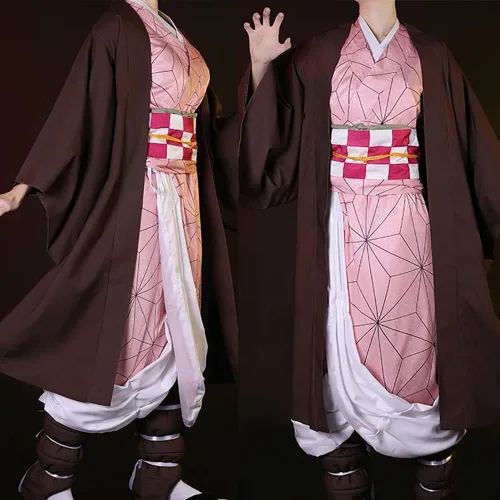 Vista 6 de Kamado - Disfraz de kimono con ropa de pelo y bambú
