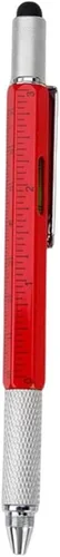 Vista 6 de Multifunctional Pen Multitool Pen Ballpoint Pen Screwdriver Ruler Level Metal Compact Design Retractable Writing Tip Suitable for