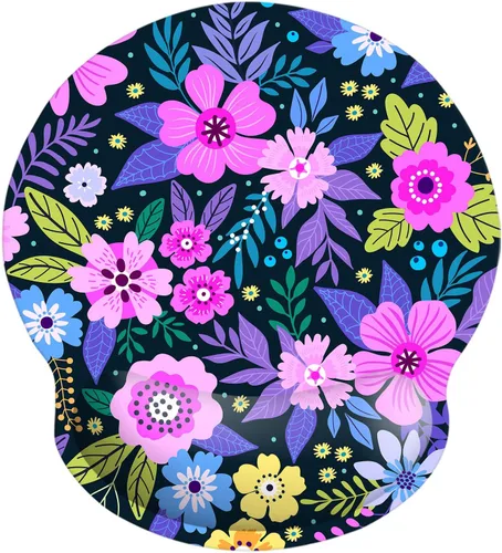 Vista 11 de Alfombrilla ergonómica de espuma viscoelástica para mouse con soporte de muñeca, cómoda alfombrilla acolchada de 9 x 10 pulgadas, alfombrilla